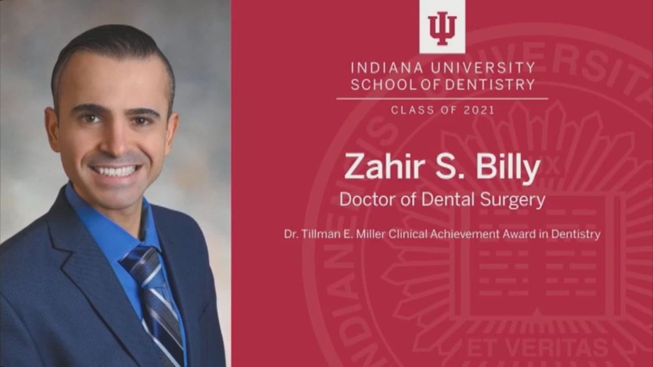 Dr. Zahir Billy D.D.S. | Dentist in Sterling Heights MI | Dental Charms Clinic While in dental school, Dr. Billy was awarded the Tillman E. Miller award